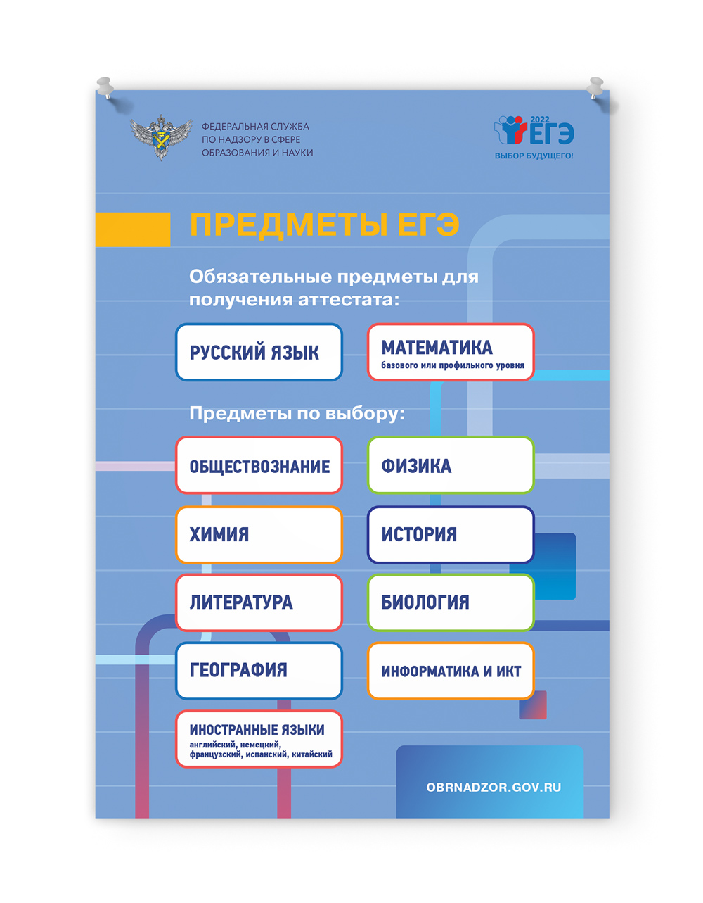 Дизайн информационного плаката для ЕГЭ